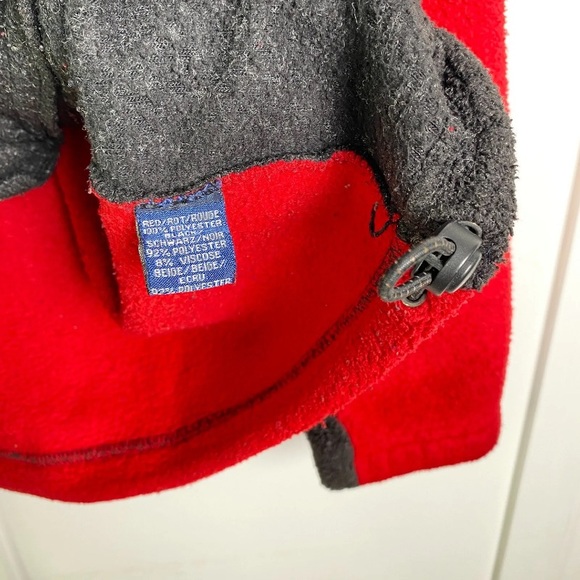 Vintage Williams F1 Racing Fleece Jacket Pile Full Zip Red Black Large - Picture 5 of 11